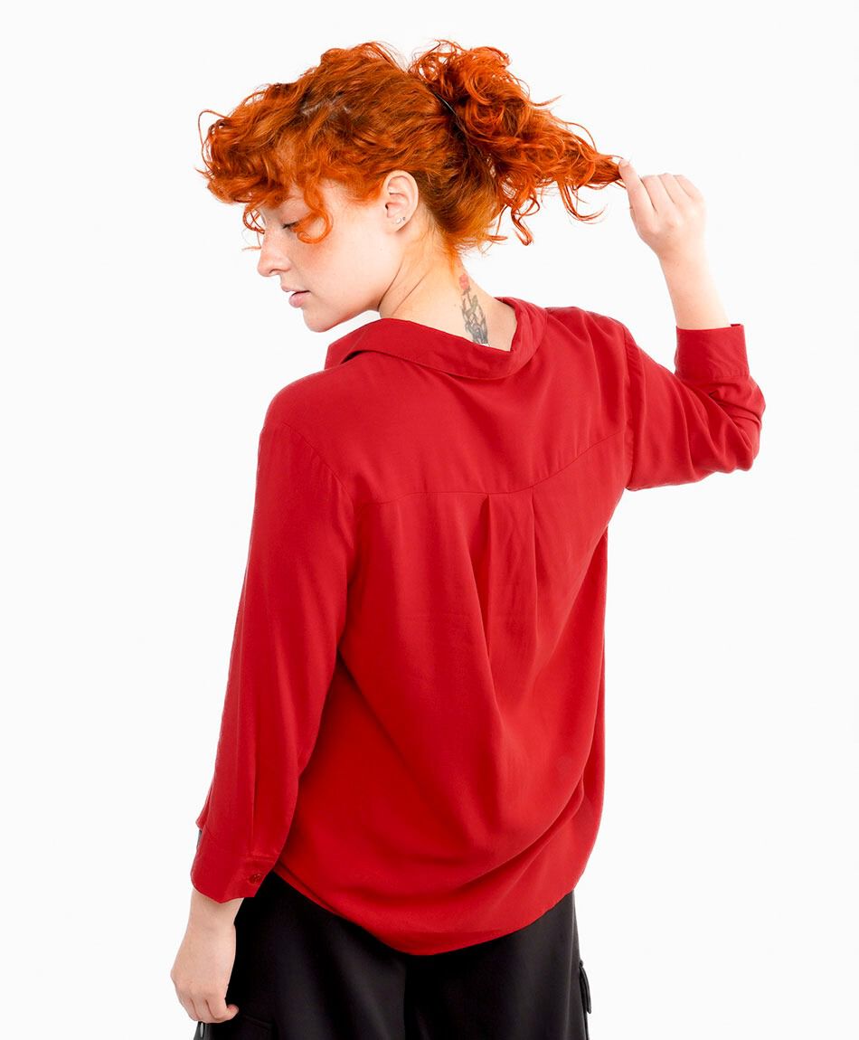 Camisa mujer lisa elegante