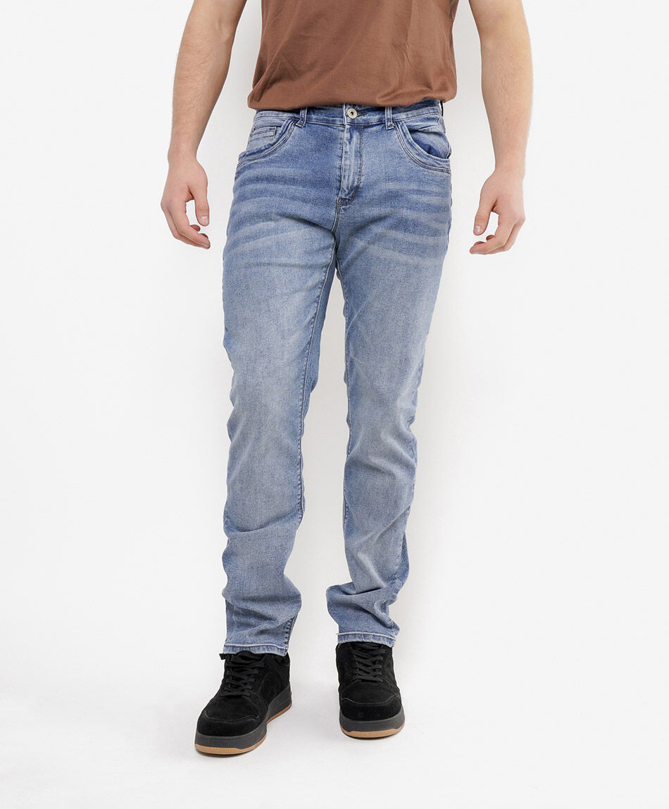 Jeans hombre desgastado slim fit