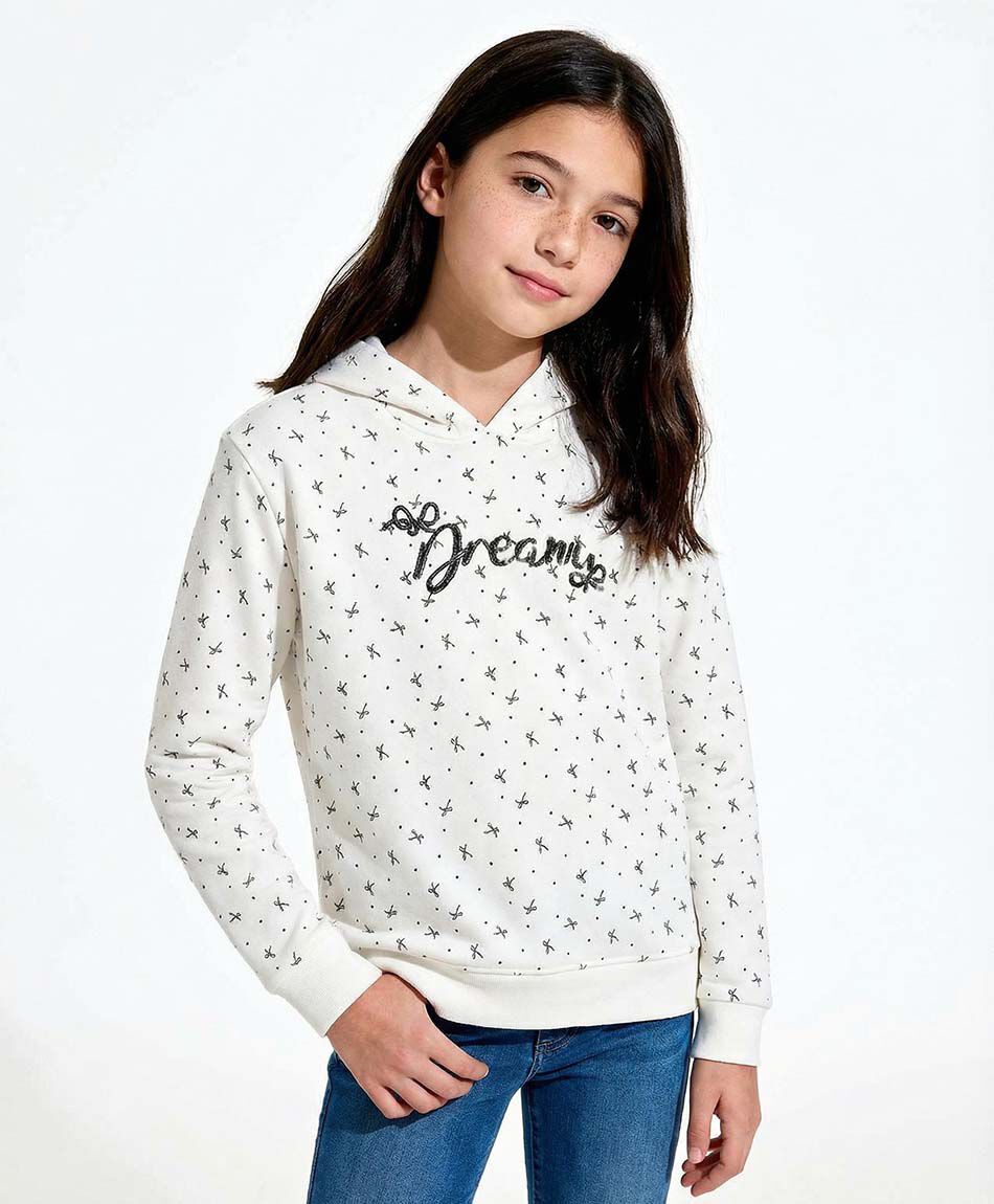 Poler&oacute;n ni&ntilde;a estilo hood