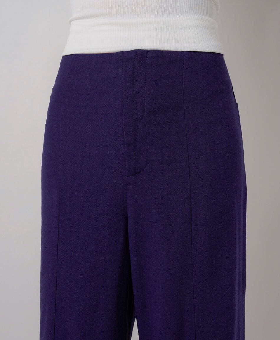 Pantal&oacute;n mujer lino navy