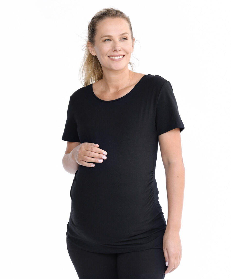 Remera maternal lisa costuras