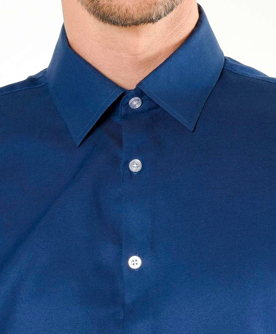 Camisa hombre navy manga larga