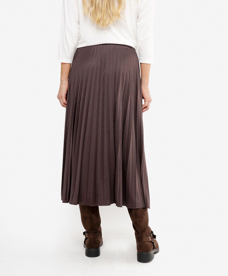 Pollera mujer larga plisada