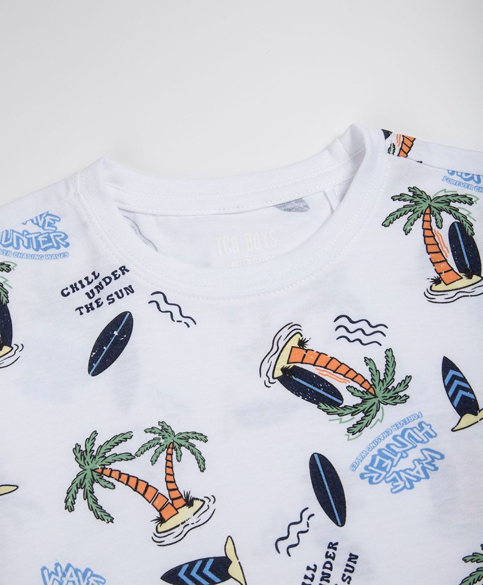 Remera nino islas surf