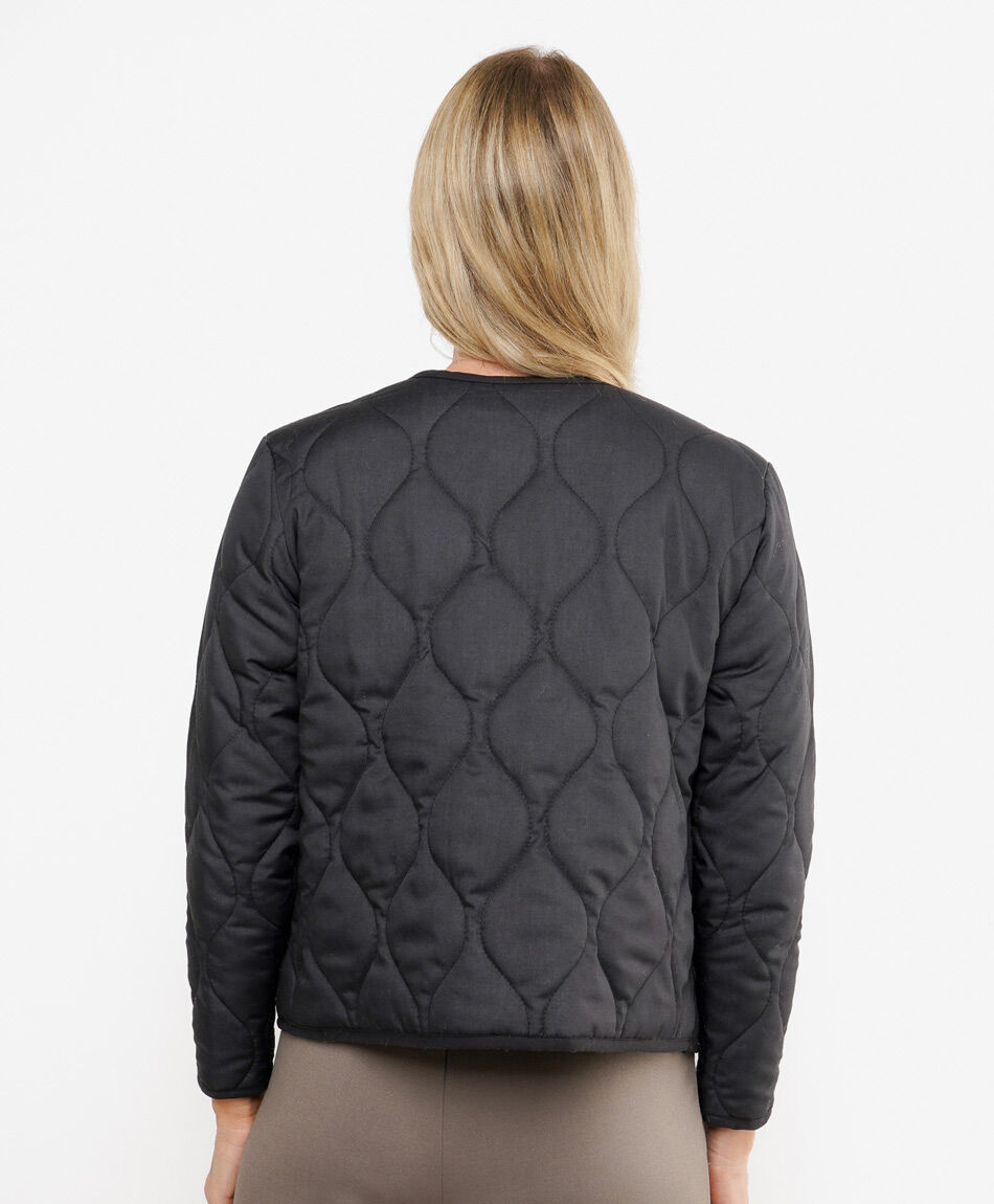 Campera mujer quilt interior print