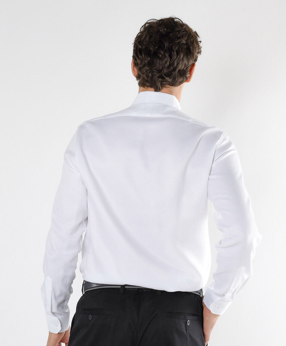 Camisa hombre blanca manga larga