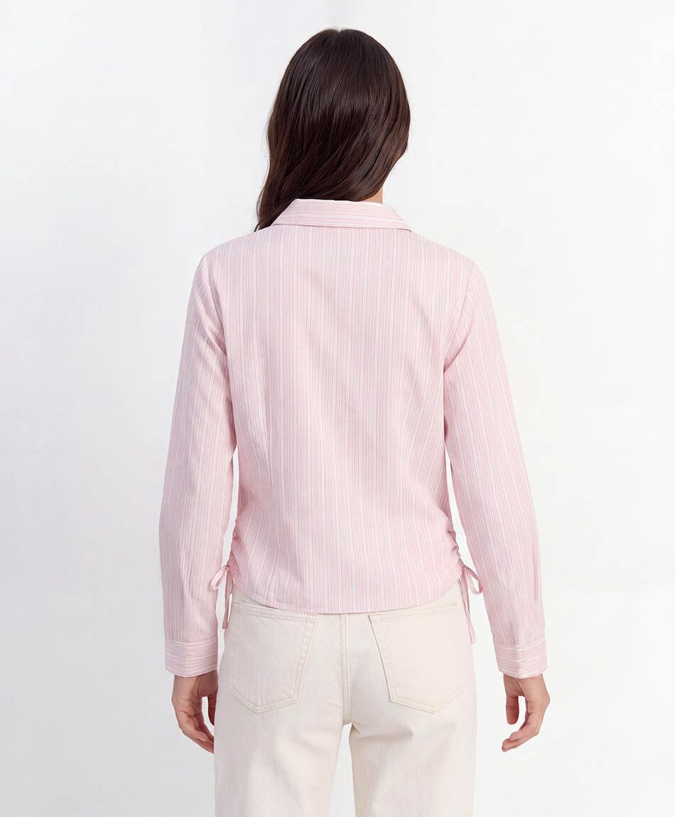 Camisa mujer l&iacute;neas recogida