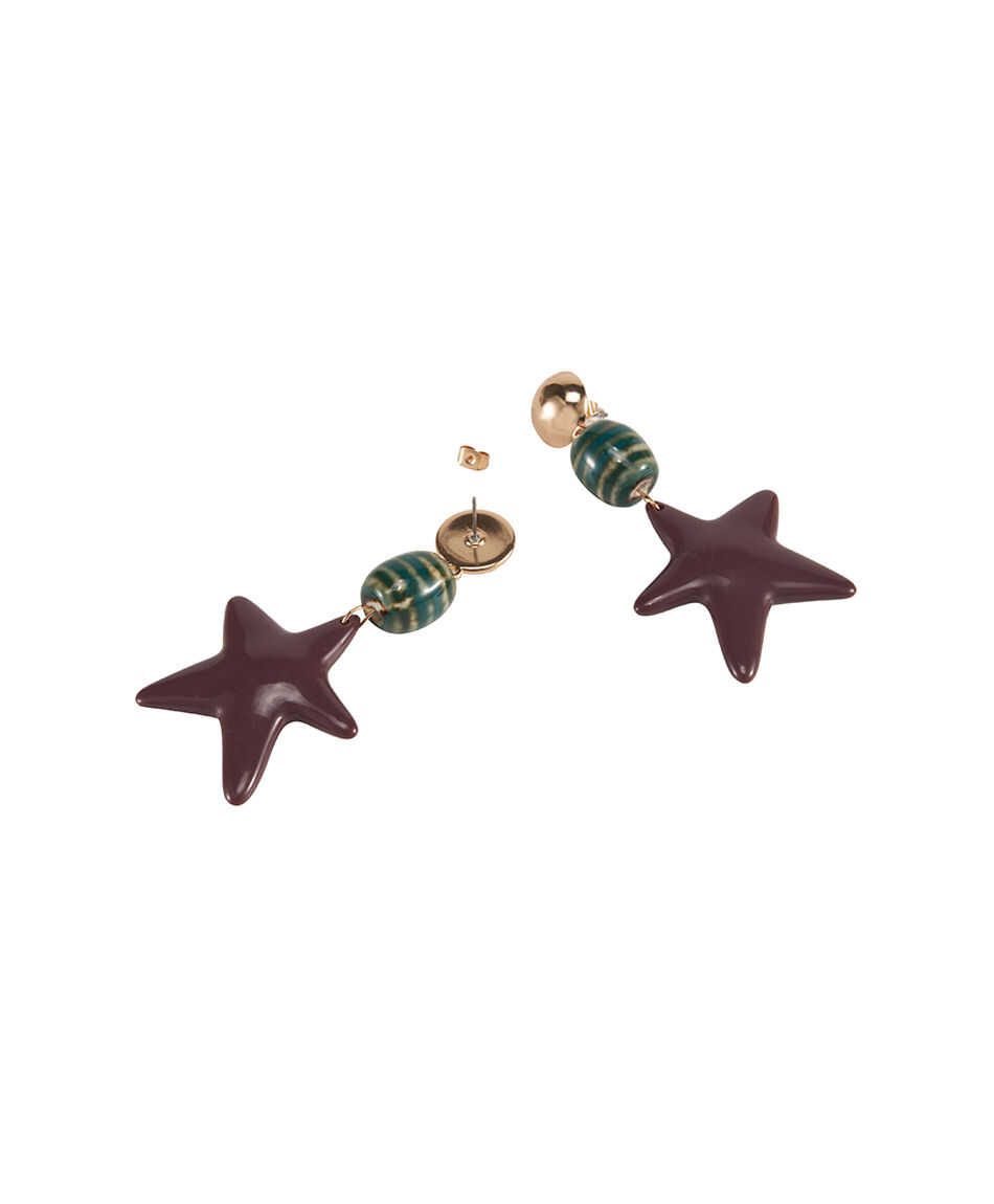 Aros mujer estrellas de mar color
