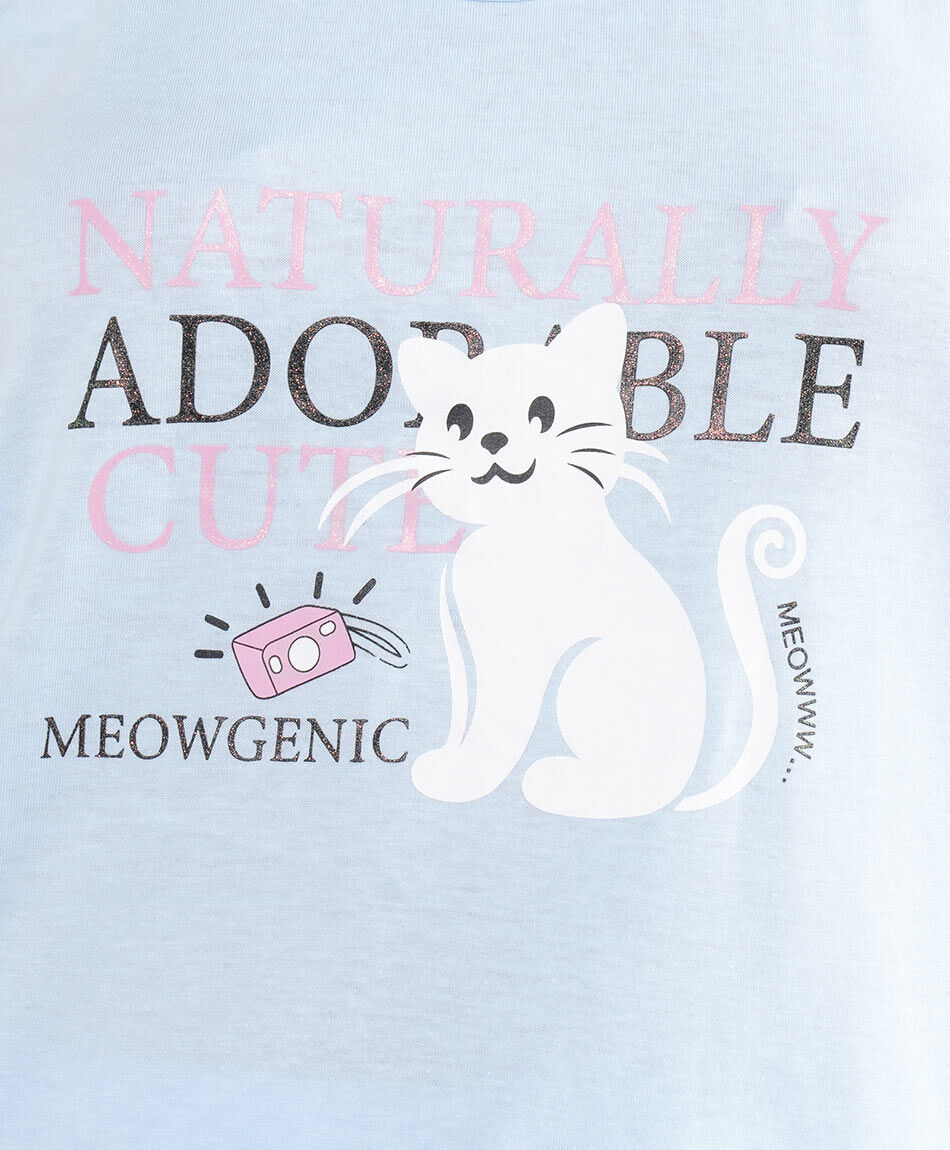 Pijama mujer short lady cat