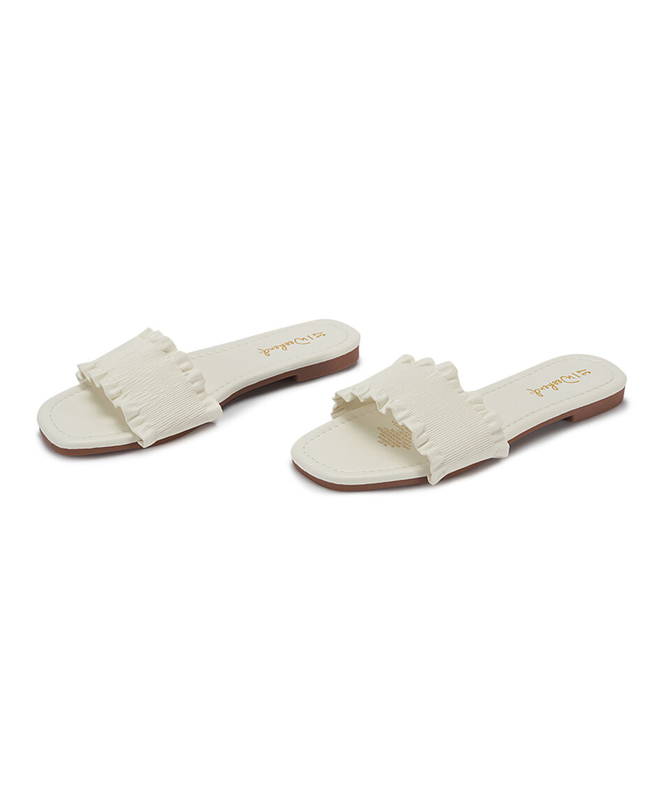 Sandalia mujer plana textura