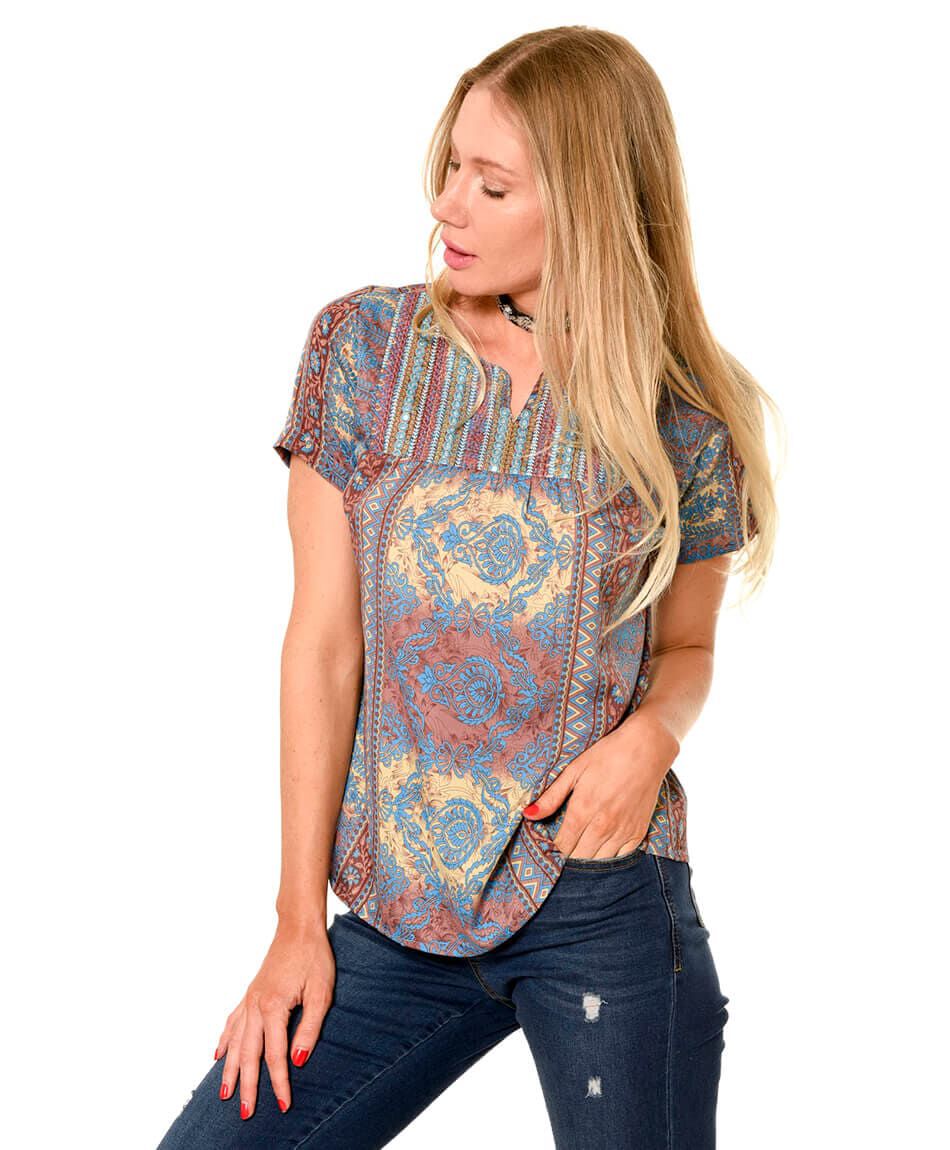 Blusa canesu bordado