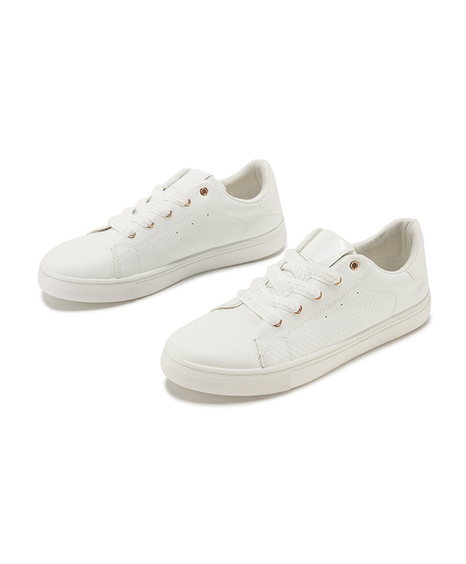 Zapatilla mujer b&aacute;sica blanca