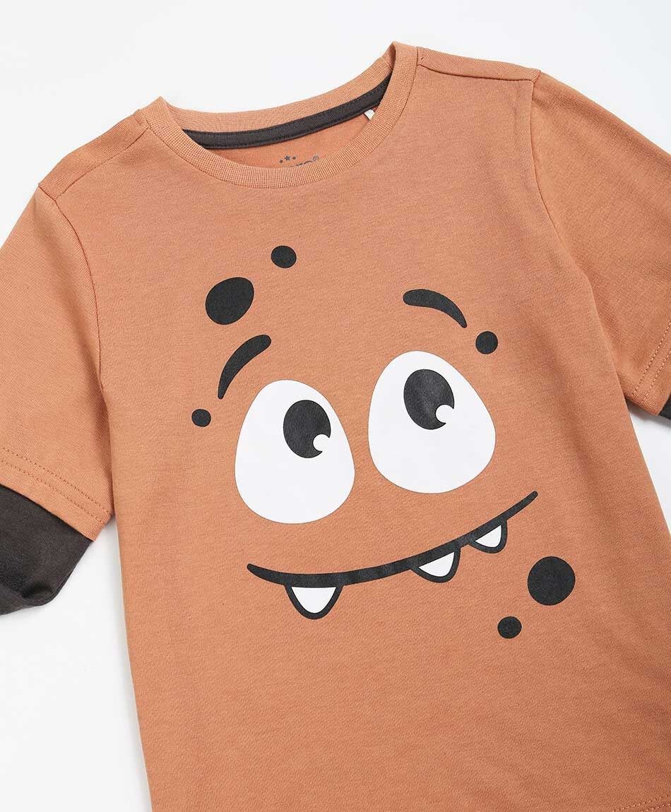 Remera beb&eacute; estampado carita