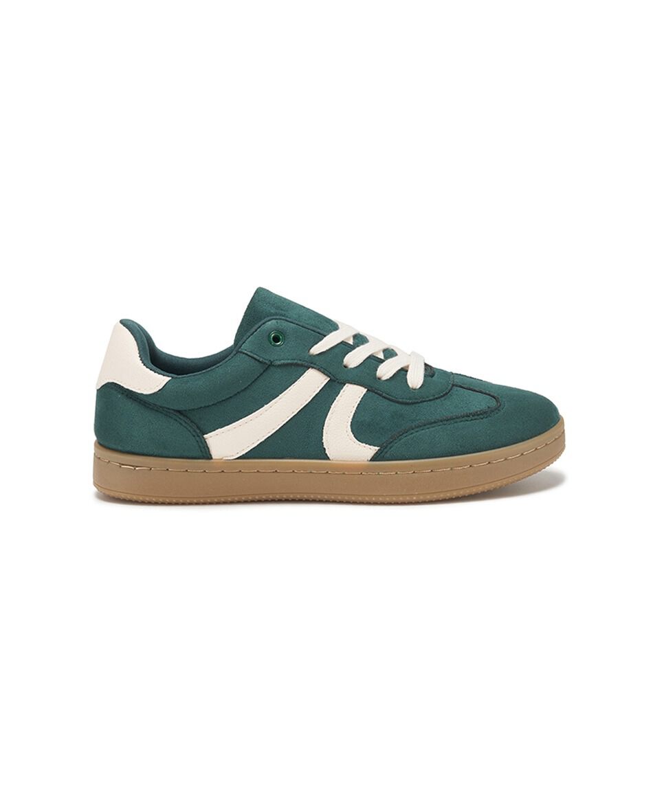 Zapatilla mujer vintage verde