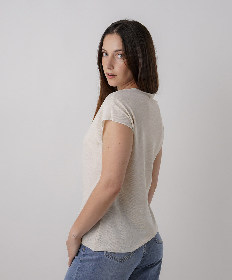 Remera mujer brillante
