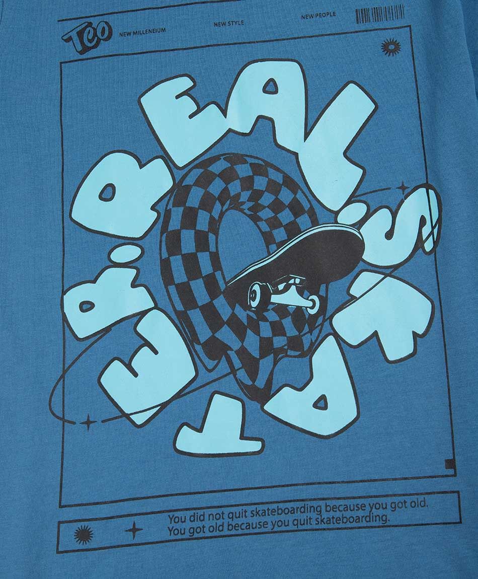 Remera ni&ntilde;o real skater