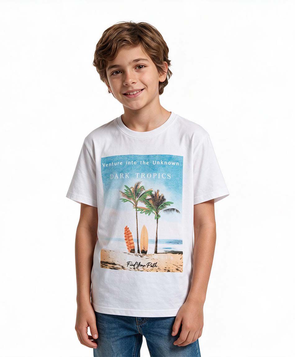 Remera ni&ntilde;o playa