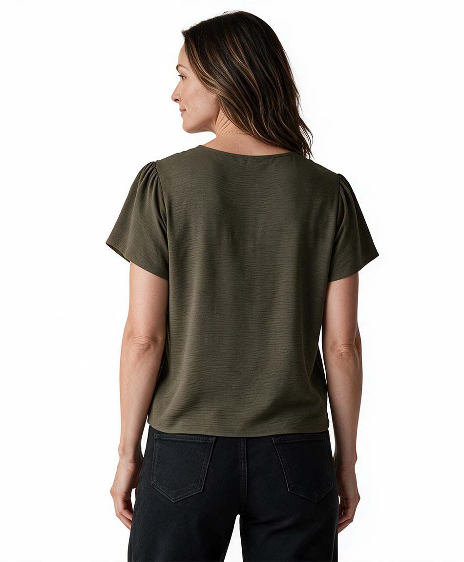 Camisa mujer manga princesa