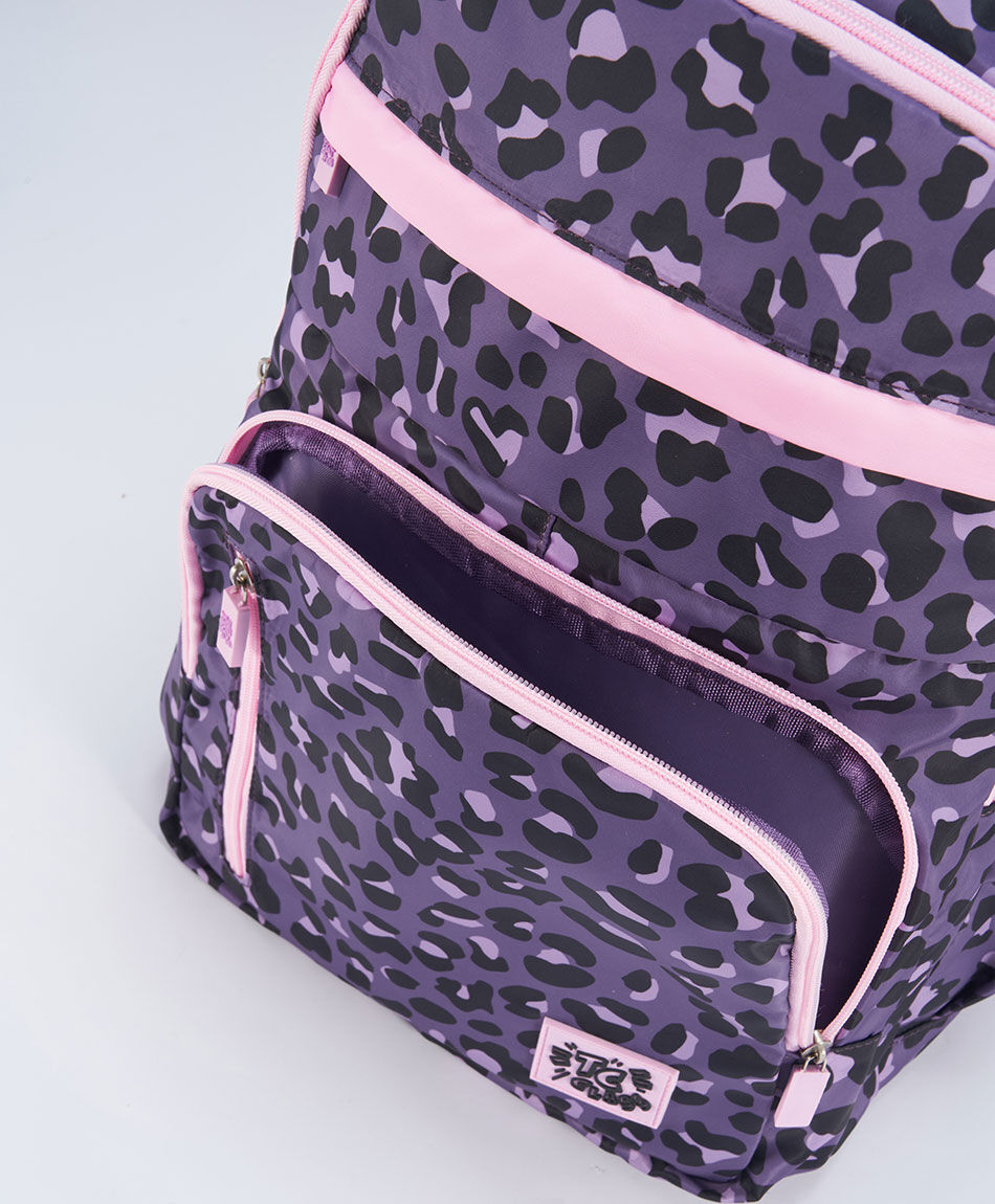 Mochila escolar animal print