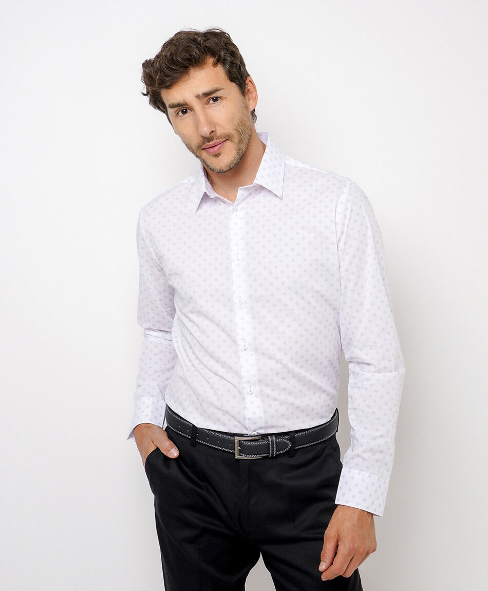 Camisa hombre formal dise&ntilde;o estampado