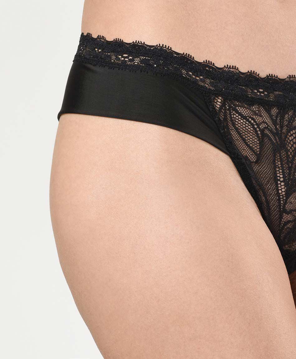 Tanga mujer encaje transparente