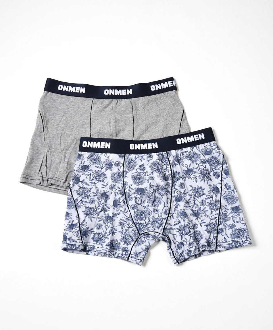Pack 2 boxer hombre flor