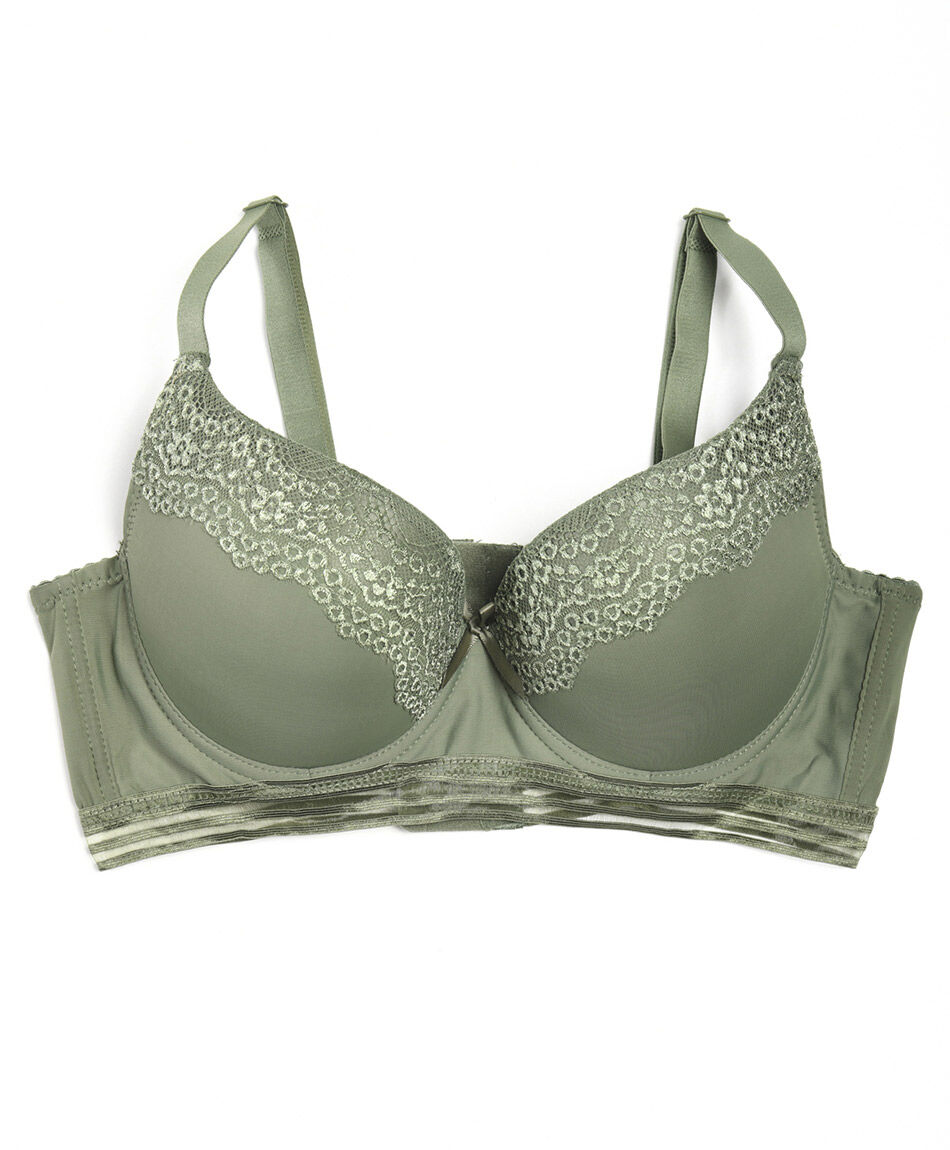 Corpi&ntilde;o mujer medio encaje push up