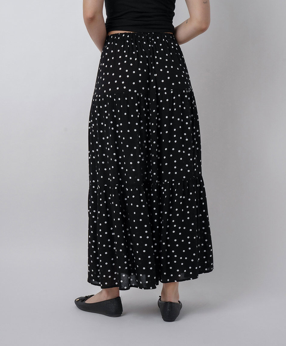 Pollera mujer maxi lunares