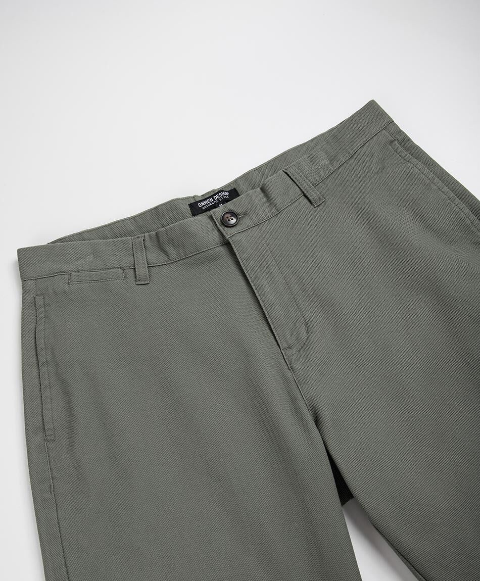 Short hombre jacquard verde