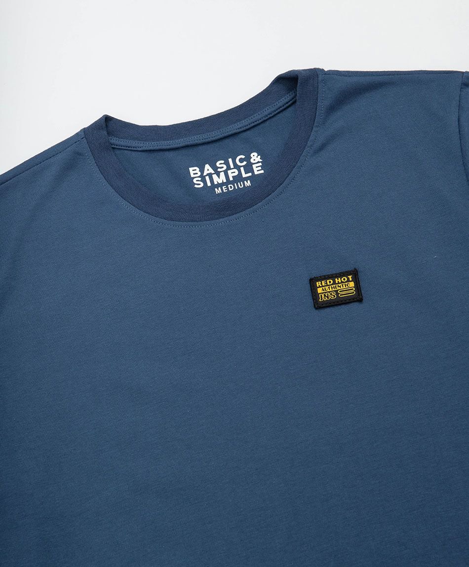 Remera hombre lisa logo