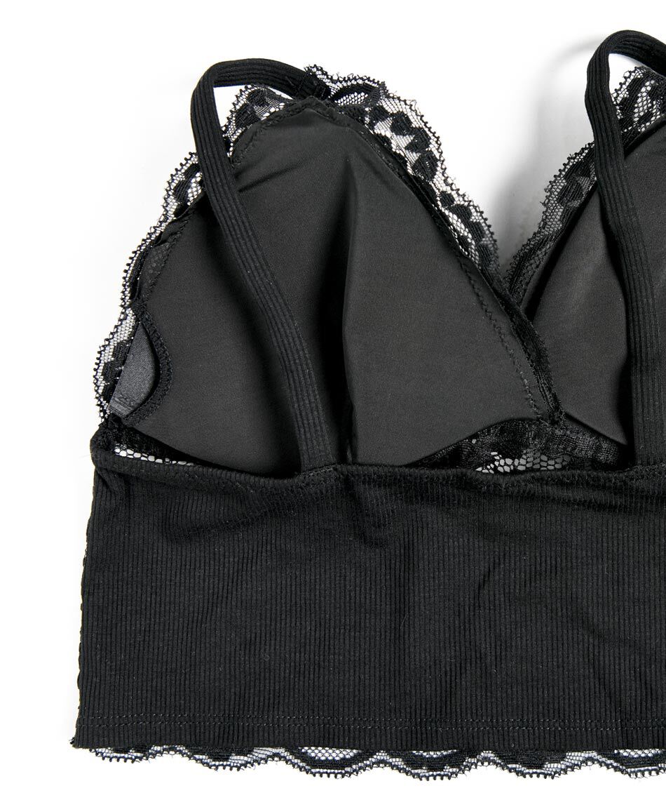 Bralette mujer espalda acanalada