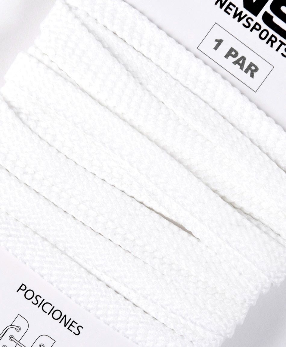 Cord&oacute;n zapatilla blanco