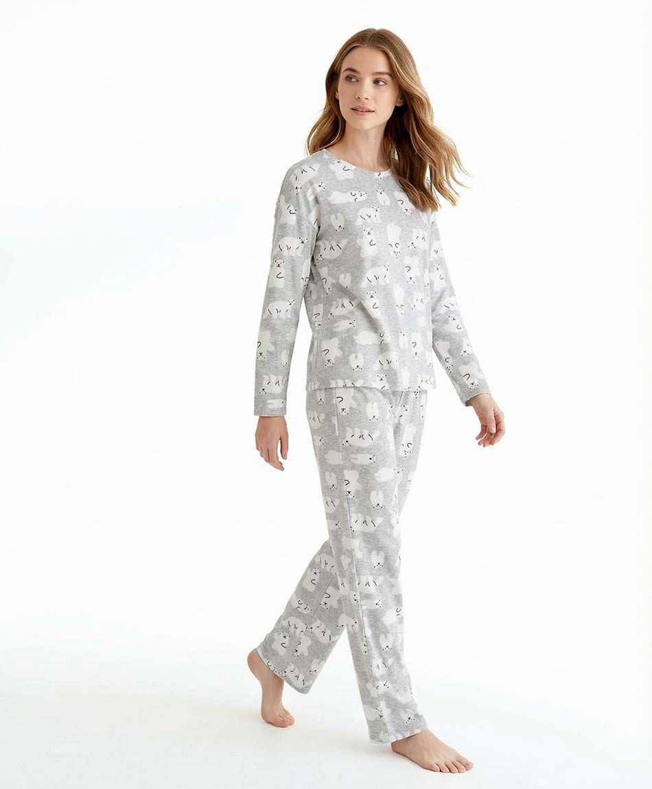Pijama mujer dise&ntilde;o micro ositos