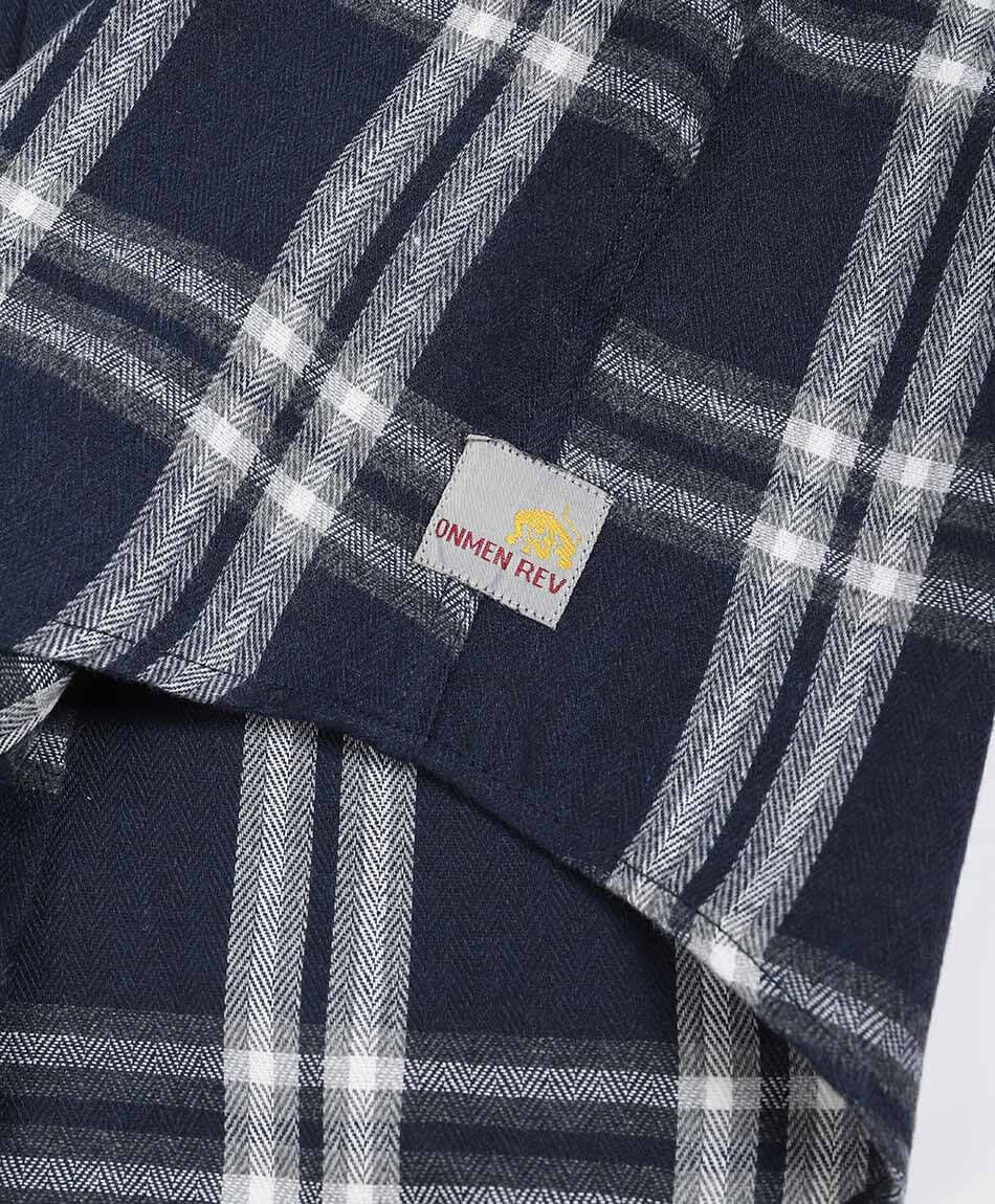 Camisa hombre franela navy