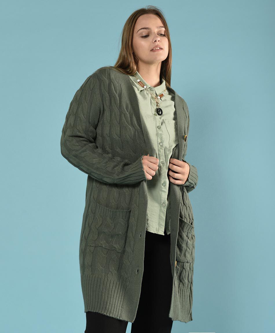 Cardigan trenzas