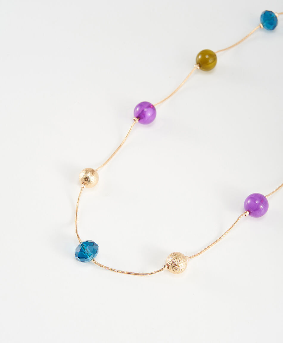 Collar mujer piedras colores