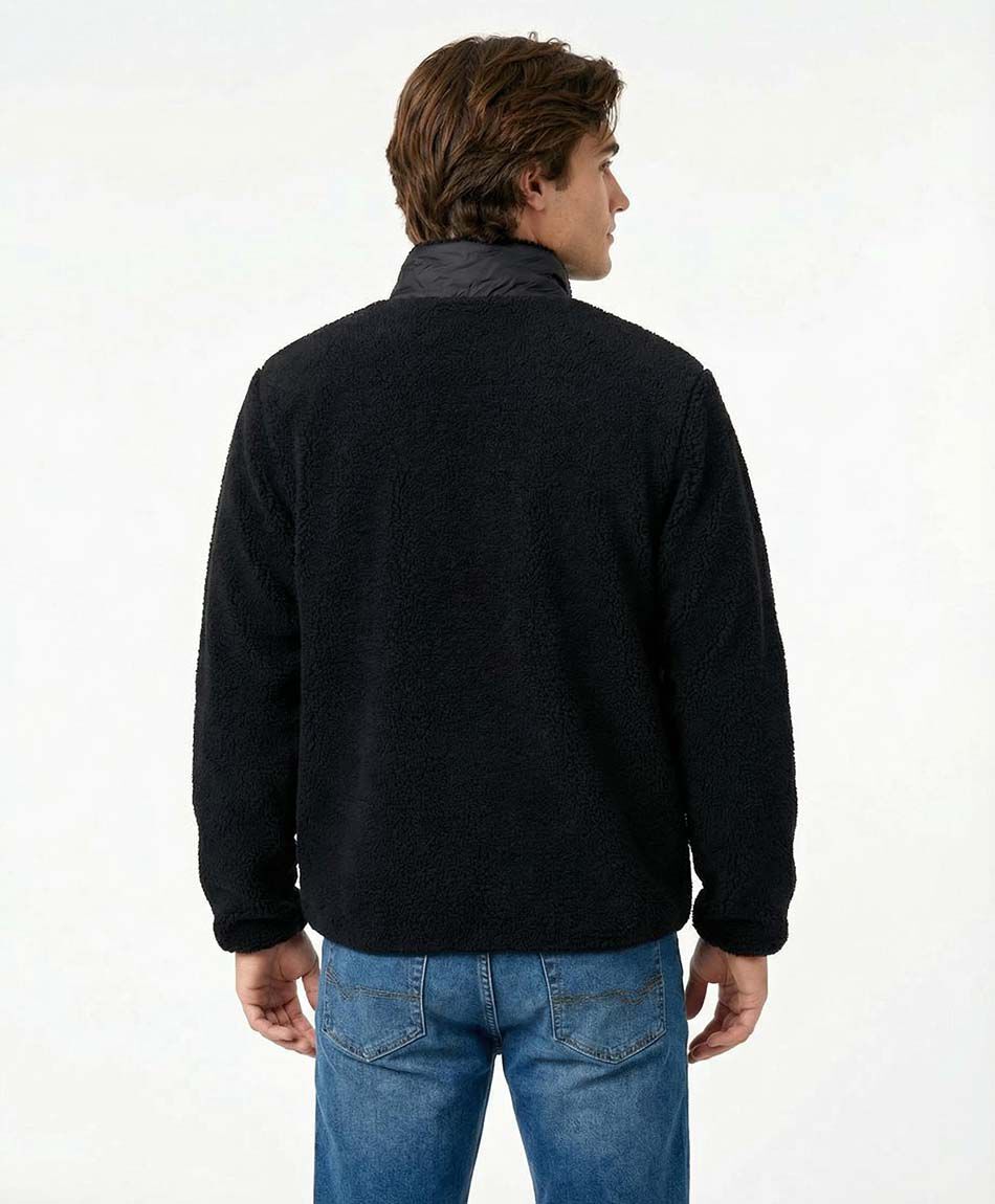 Campera hombre dise&ntilde;o sherpas black