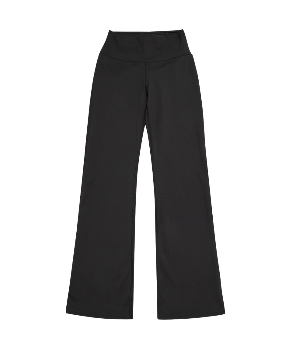 Calza deportiva mujer acampanada black