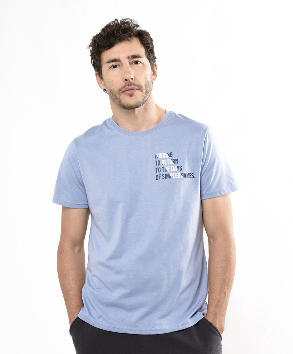 Remera deportiva hombre frase