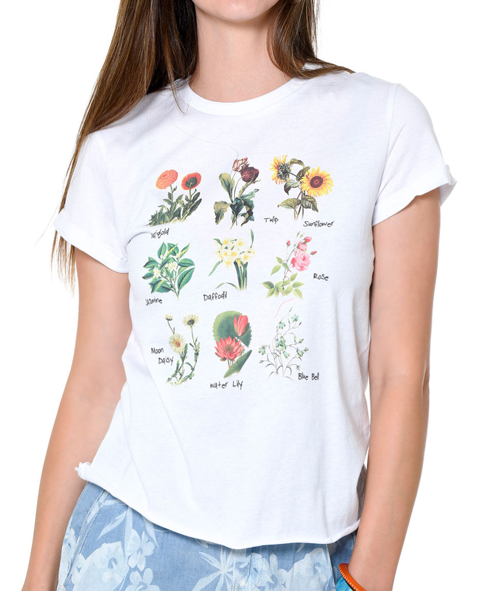 Polera diseno floral