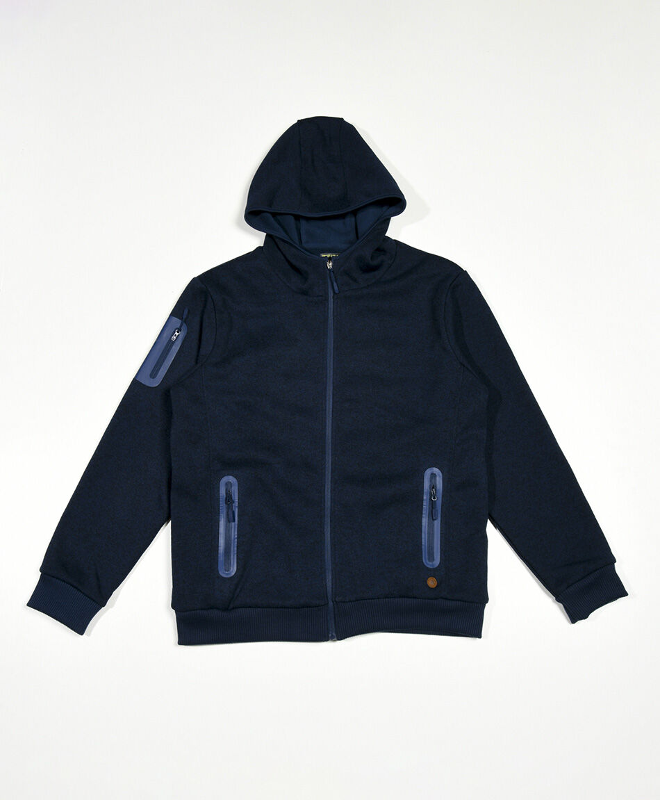 Chaqueta escolar cierres azul oscuro