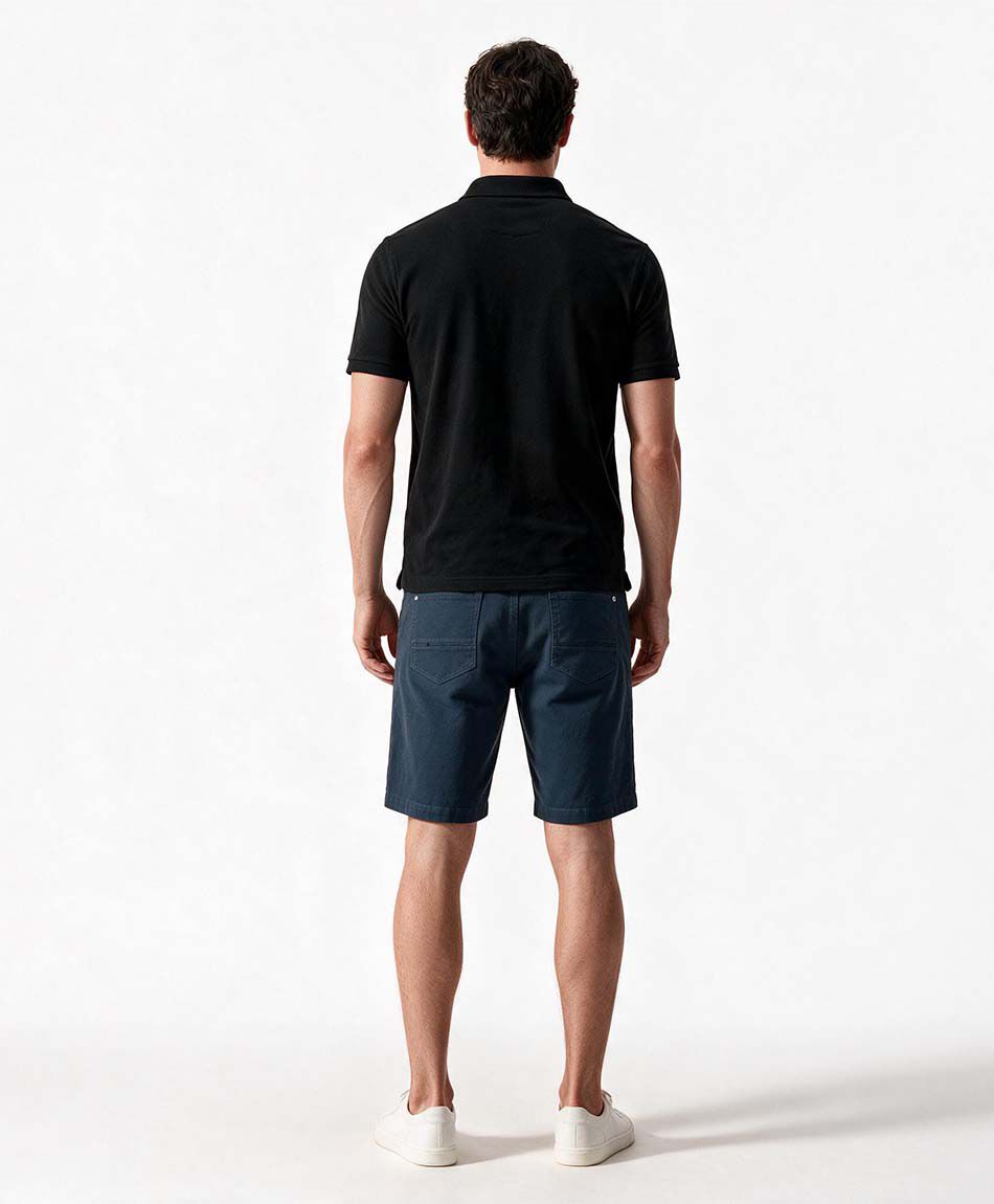 Short hombre jacquard azul
