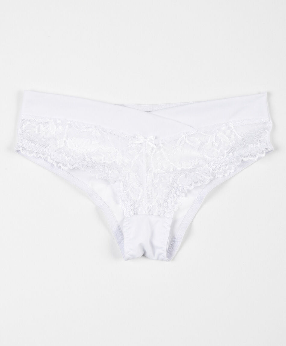 Bikini mujer cruzado con encajes