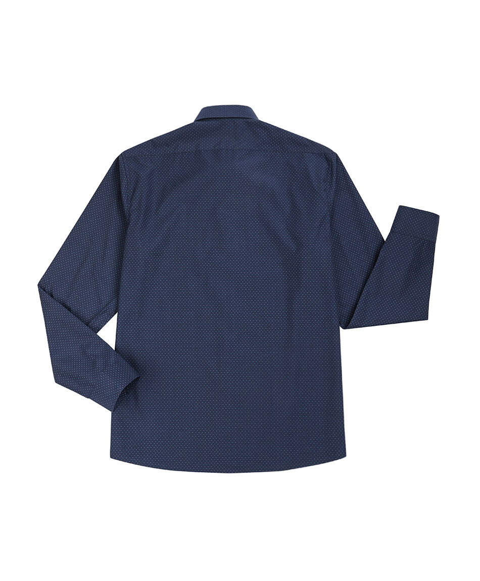 Camisa hombre dise&ntilde;o formal azul