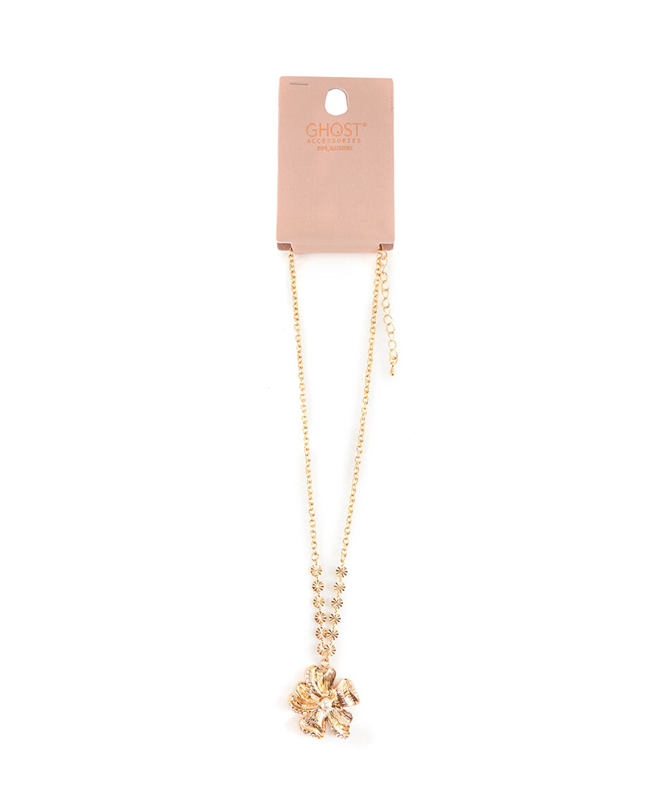 Collar mujer flor gold