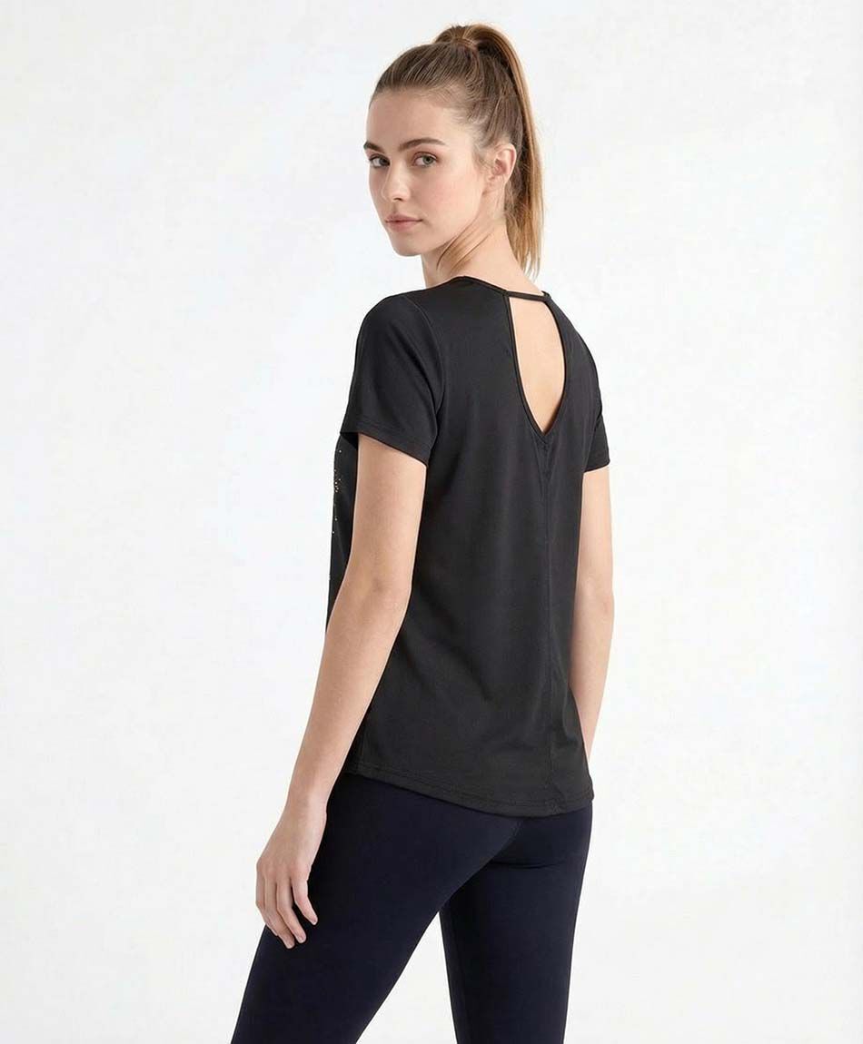 Remera deportiva mujer estrella dorada