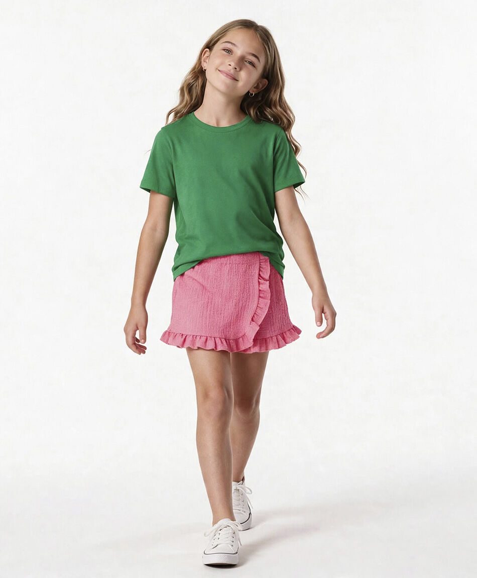 Pollera ni&ntilde;a short vuelos