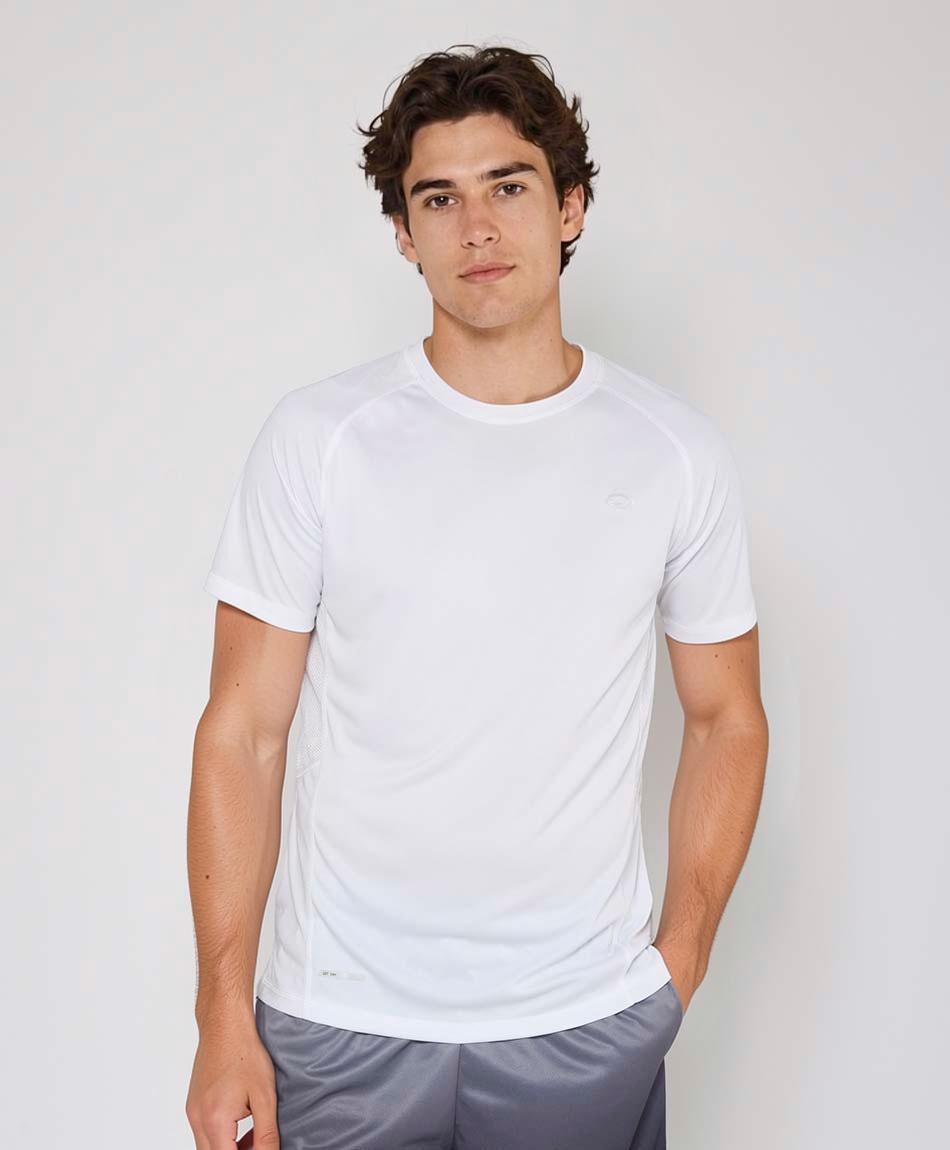 Polera deportiva hombre running lisa
