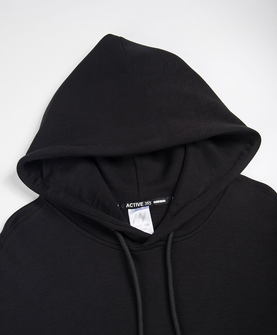 Buzo deportivo hombre liso negro