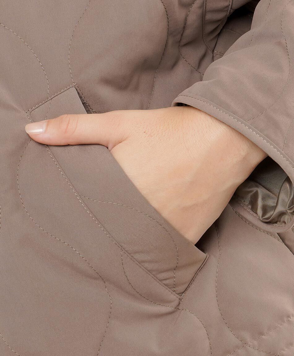 Campera mujer puffer acolchada brown